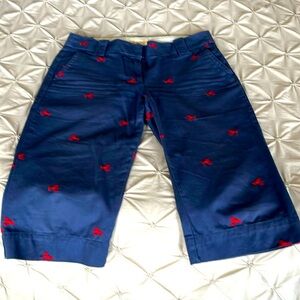 Vintage Jcrew Bermuda shorts with lobster detail